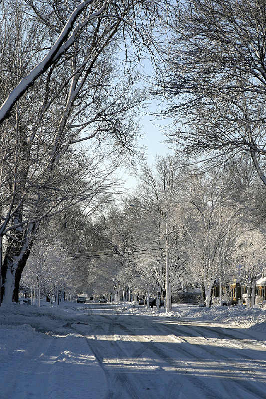 Very pretty; surprised to see no trees or lines down