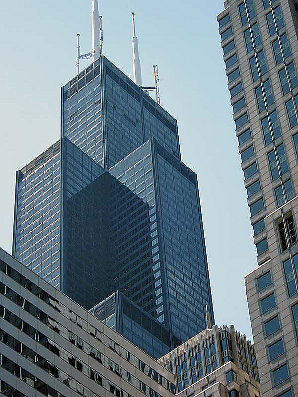 OK, Willis Tower. Tourist view.