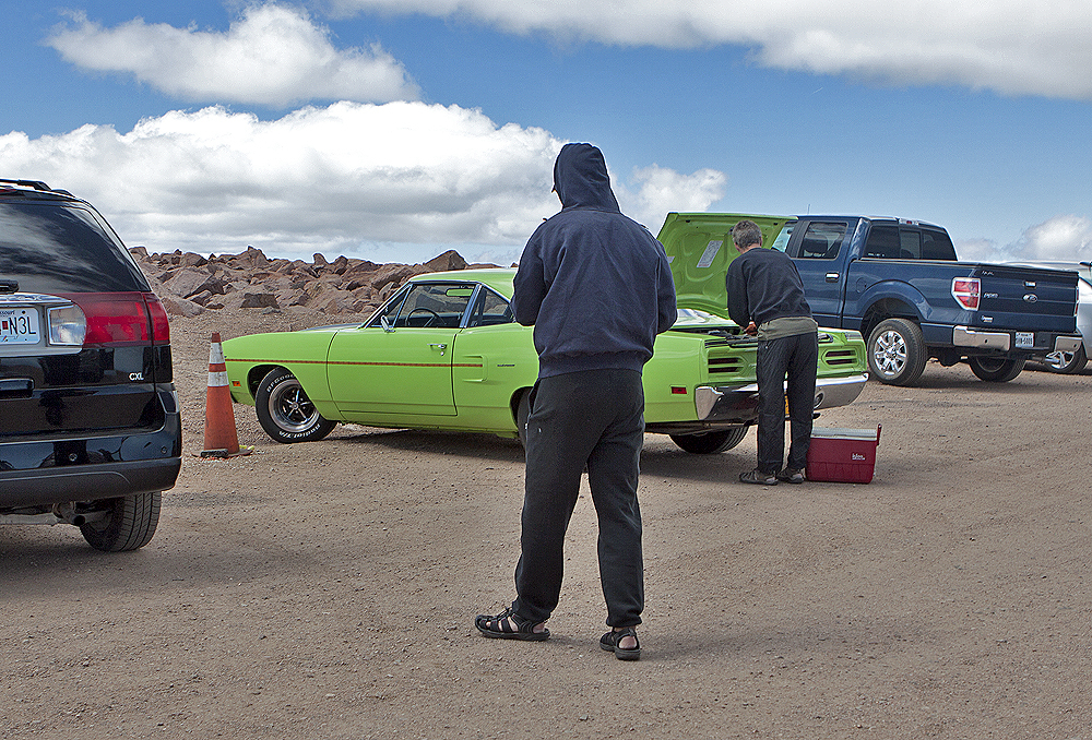 Why bring this nice car up where the wind/sand can damage it?