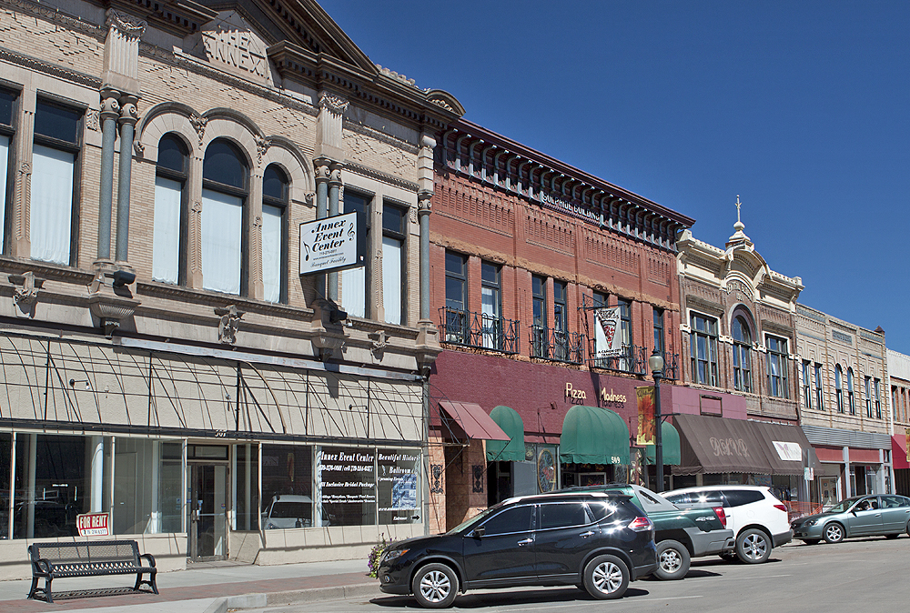 Great mix of architecture; they are trying to make the town viable again