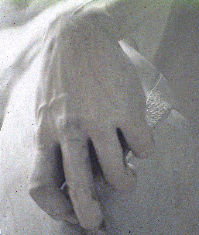 Hand detail of David by Michelangelo; Uffizi Museum, Florence IT