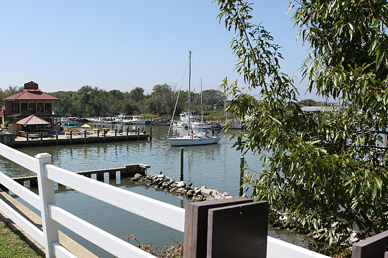 Sailboat  approaching drawbridge