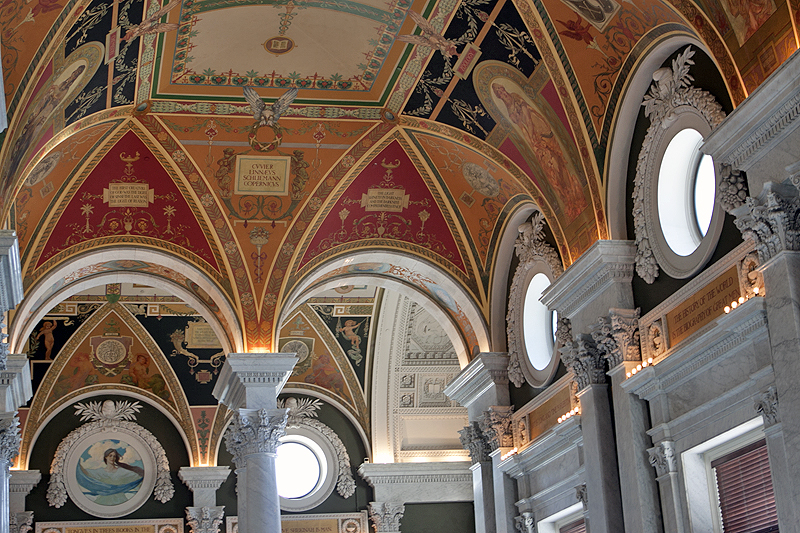 Ceilings and column like a European building