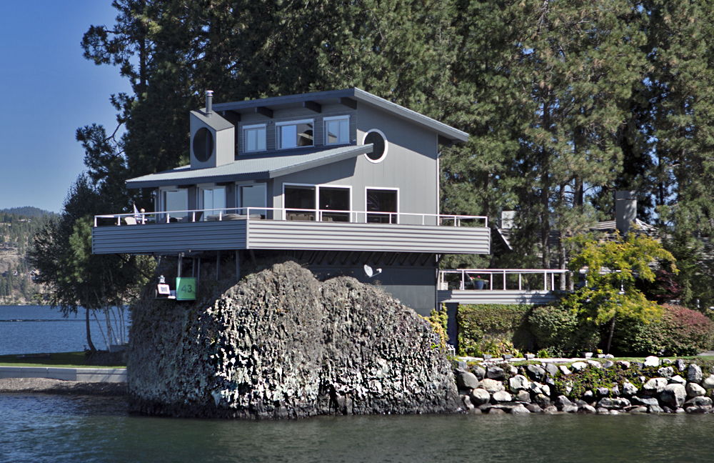 House on the rock(s) - tip of a small peninsula