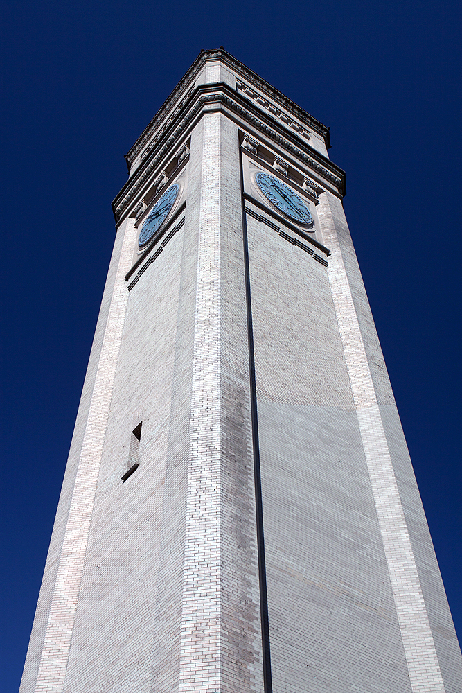 Detail; looking up. See the brick changes on the right side - Riverfront Park, Spokane, WA