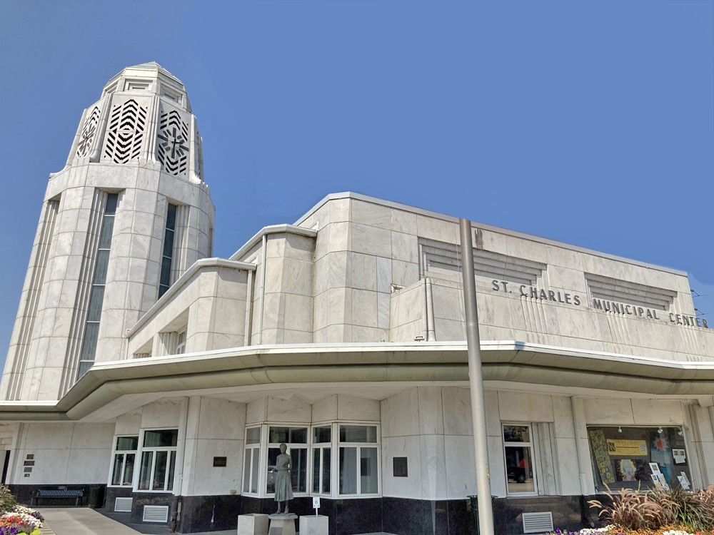 St. Charles, IL - built in 1940.  Art Deco goodness.