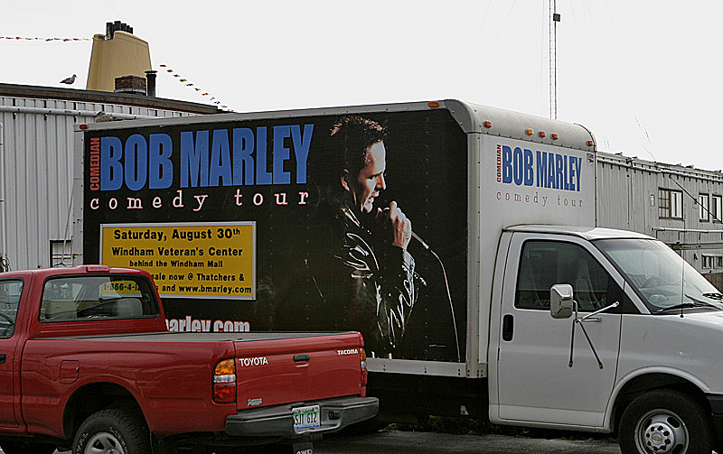 On a truck on Portland Harbor, ME