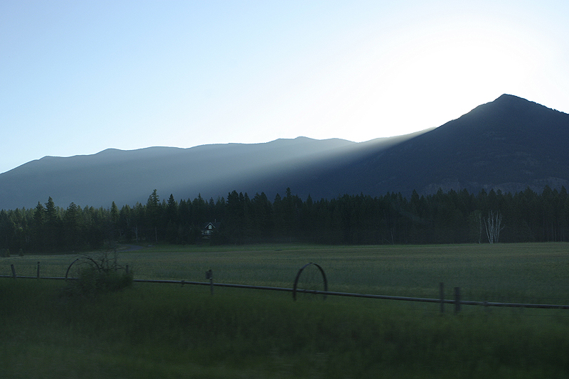 On the way to Glacier National Park from Bigfork, MT