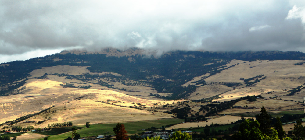 Looking east from hill - pretty much what wine valleys are like