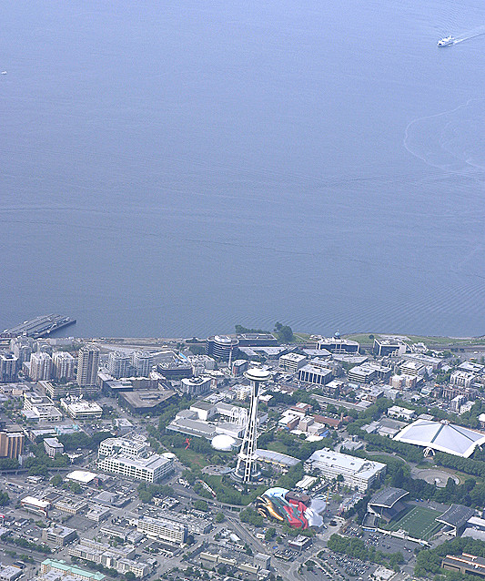 Space Needle and ferry