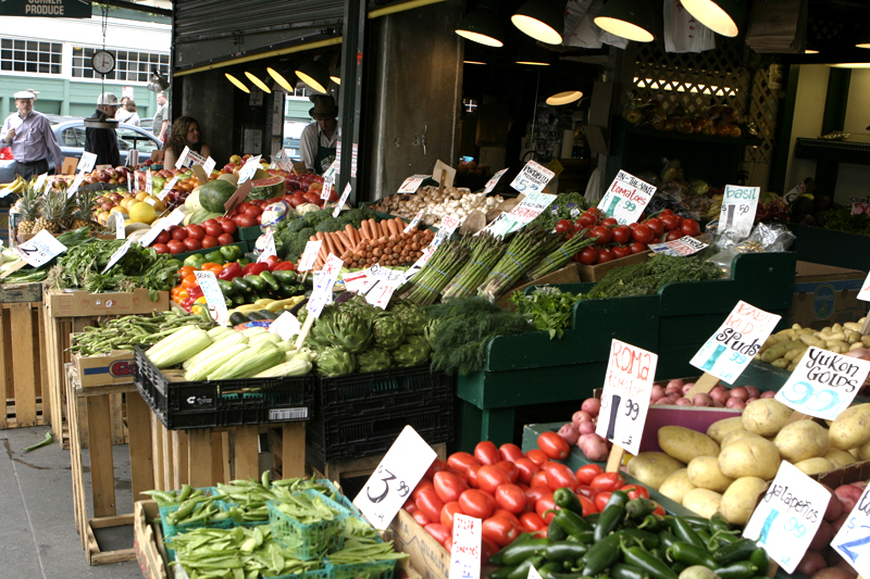 Pike Place Market, Seattle. Smells great...