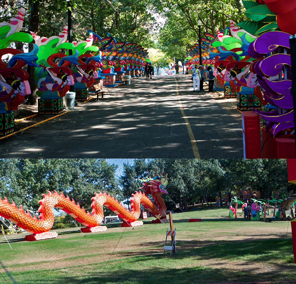 Some Chinese (?) celebration being set up